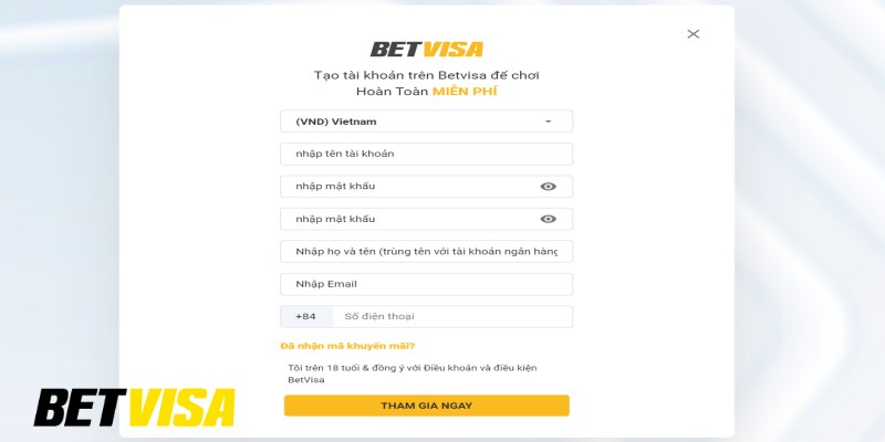 Các hình thức xác thực tài khoản tại Betvisa